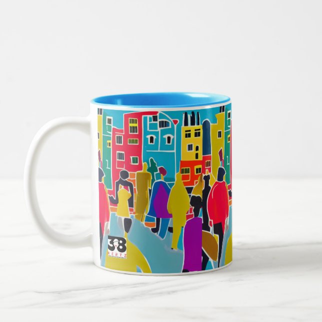 Neighbours Two-Tone Coffee Mug (Left)