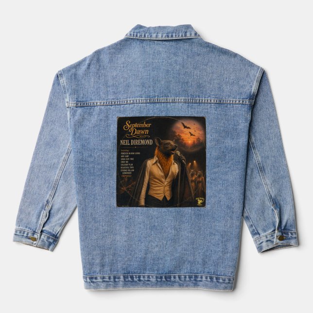 Neil Diremond: a Parody Denim Jacket (Back)