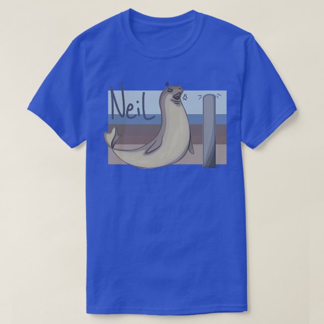 Neil the Seal vs A Pole T-Shirt (Design Front)