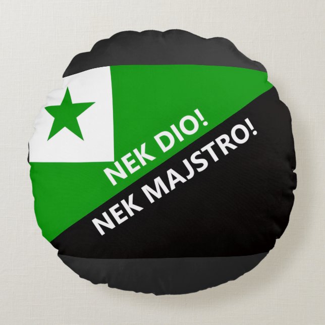 Nek dio nek majstro round pillow (Front)