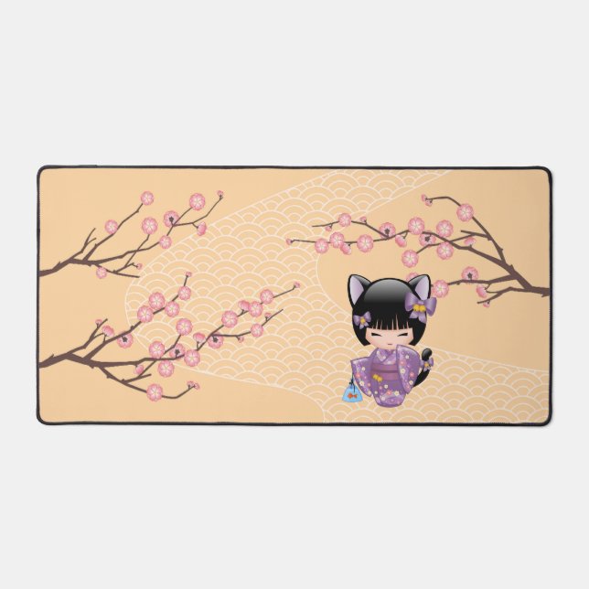 Neko Kokeshi Poupée - Cat Ears Geisha Girl (Recto)