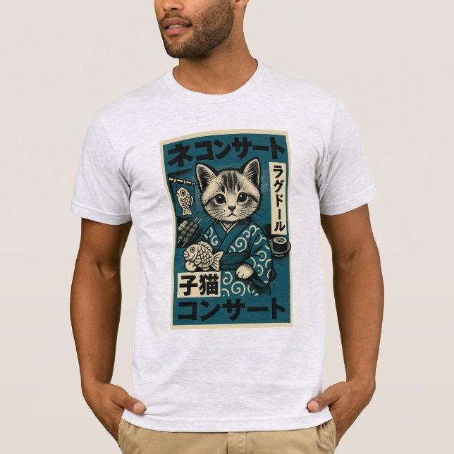 Neko Noodle Nights T-Shirt (Front)