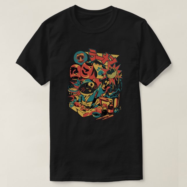 « Neko Ramen » par ilustrata T-Shirt (Design Front)