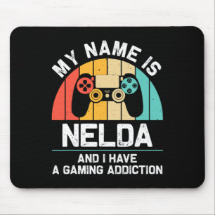 Nelda Gift Name Personalized Funny Gaming Geek Bir Mouse Pad