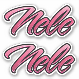 Nele faded pink Autocollants
