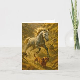 Nellie & Charlie Small, 4" x 5.6" Folded Note Card