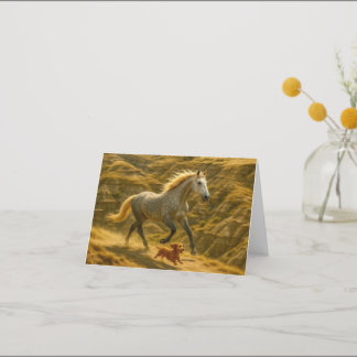 Nellie & Charlie Small, 4" x 5.6" Folded Note Card