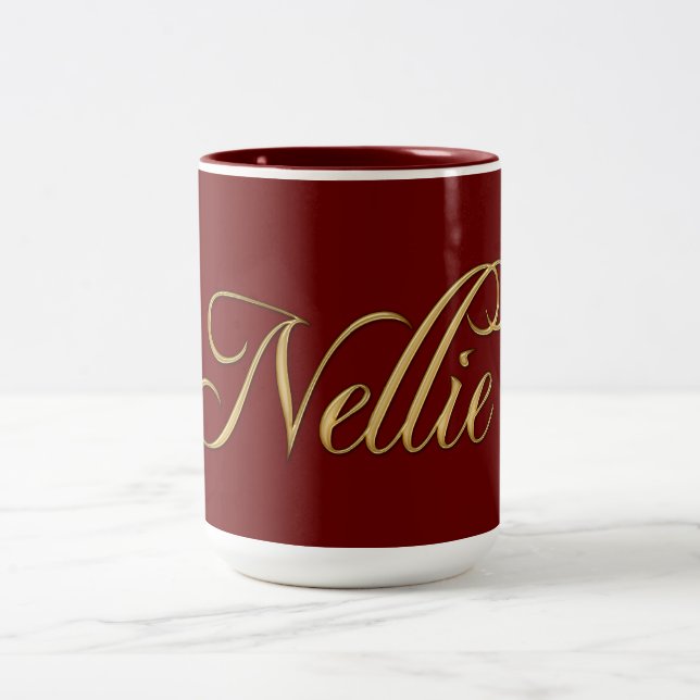 NELLIE Nom Marqué Cadeau Consommation de Mug (Centre)