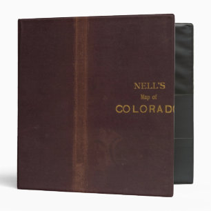 Nell's Topographical Map of Colorado 2 Binder