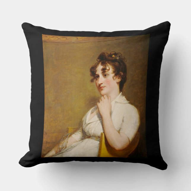 Nelly Granddaughter of President Washington Throw Pillow (Front)