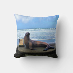 Nelscott Reef, Lincoln City, Oregon Throw Pillow
