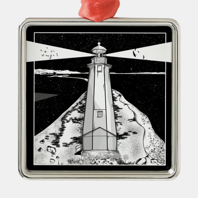 Nelson Boulder Bank Metal Ornament (Front)