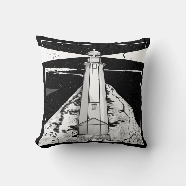 Nelson Boulder Bank Throw Pillow (Front)
