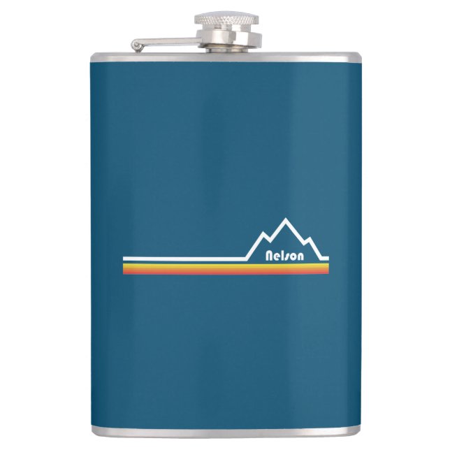 Nelson British Columbia Hip Flask (Front)