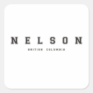 Nelson British Columbia Square Sticker