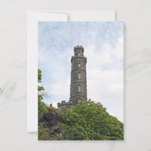 Nelson Monument, carte d'Édimbourg