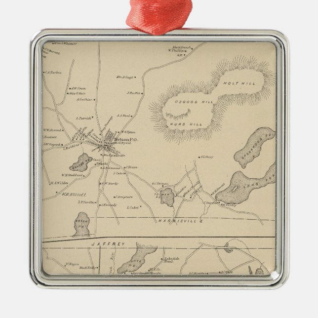 Nelson, Rindge Metal Ornament (Front)