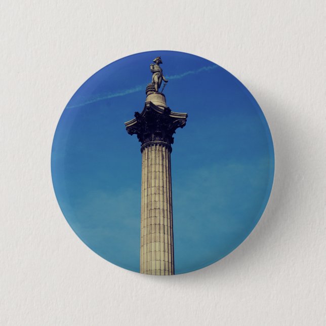 Nelsons Column London 2 Inch Round Button (Front)