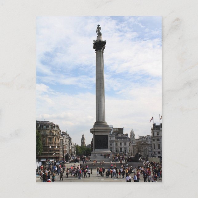 Nelson's Column, Trafalgar Square Postcard (Front)