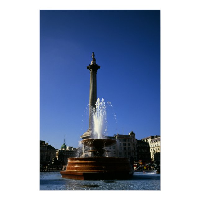 Nelson's Column Trafalgar Square Poster (Front)