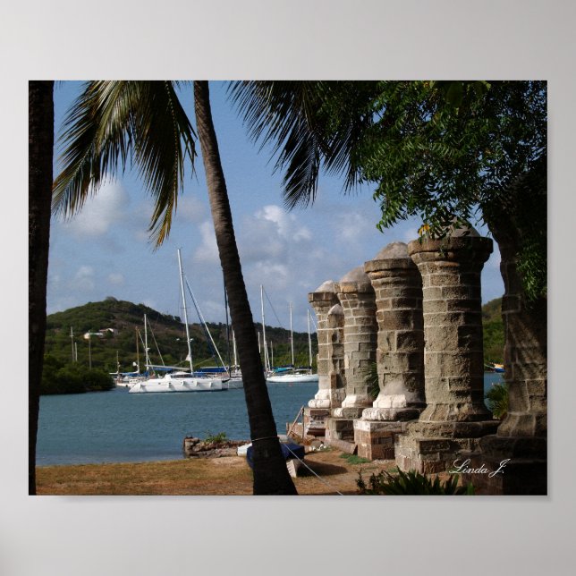 Nelson's Dockyard in Antigua Canvas Print (Front)