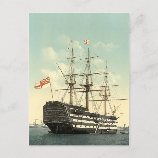 Nelson's HMS Victory Postcard (Front)