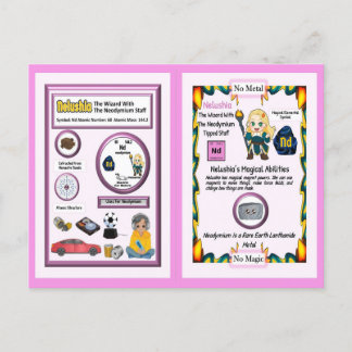 Nelushia Wizard - Neodymium Element Postcard
