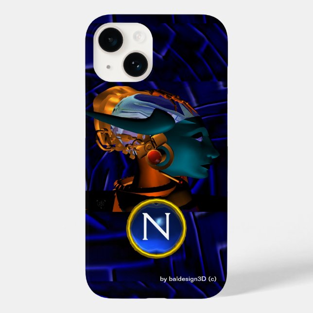 NEMES /HYPER ANDROID,Blue Science Fiction Monogram Case-Mate iPhone Case (Back)