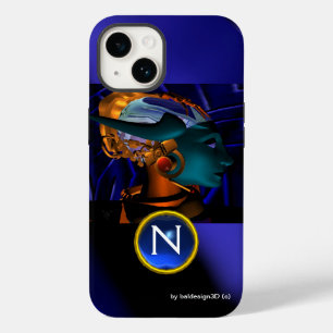 NEMES /HYPER ANDROID,Blue Science Fiction Monogram iPhone 14 Case