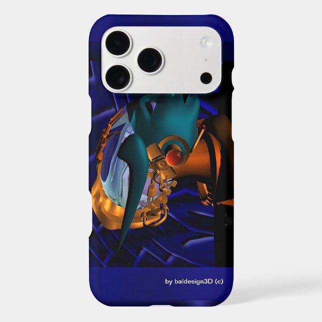 NEMES / HYPER ANDROID PORTRAIT Blue Sci Fi (Back)