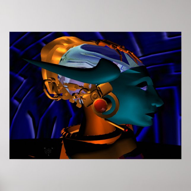 NEMES / HYPER ANDROID PORTRAIT, Science Fiction Poster (Front)