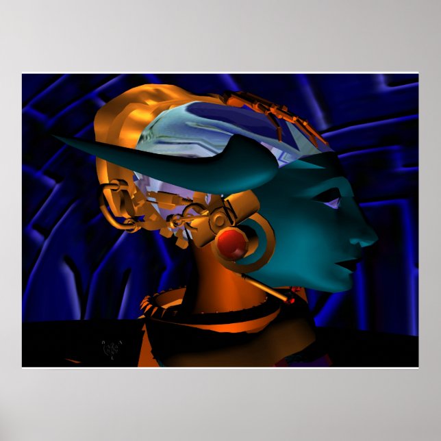 NEMES / HYPER ANDROID PORTRAIT, Science Fiction Poster (Front)