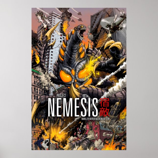 Nemesis - A Kaiju Poster - Art by Matt Frank (Front)