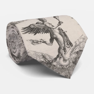 Nemesis, Engraving by Albrecht Durer Tie