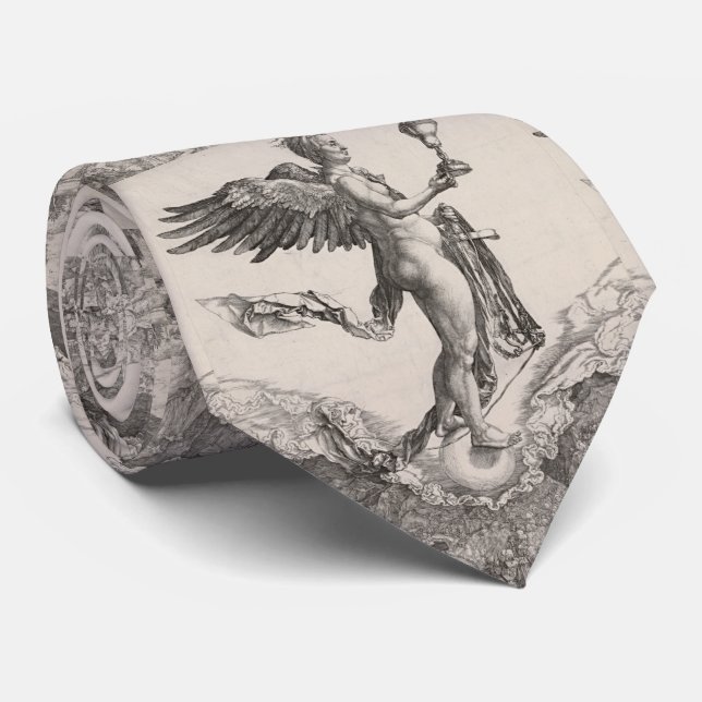 Nemesis, Engraving by Albrecht Durer Tie (Rolled)