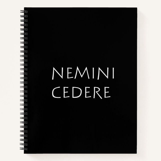 Nemini cedere notebook (Front)