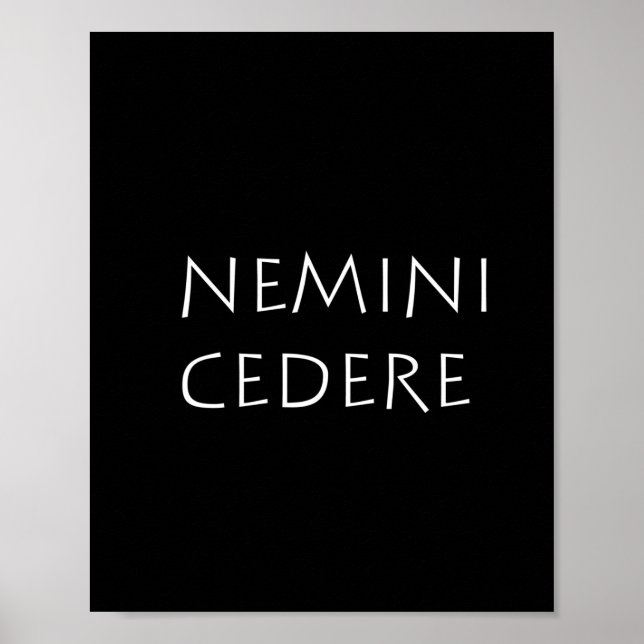 Nemini cedere poster (Front)