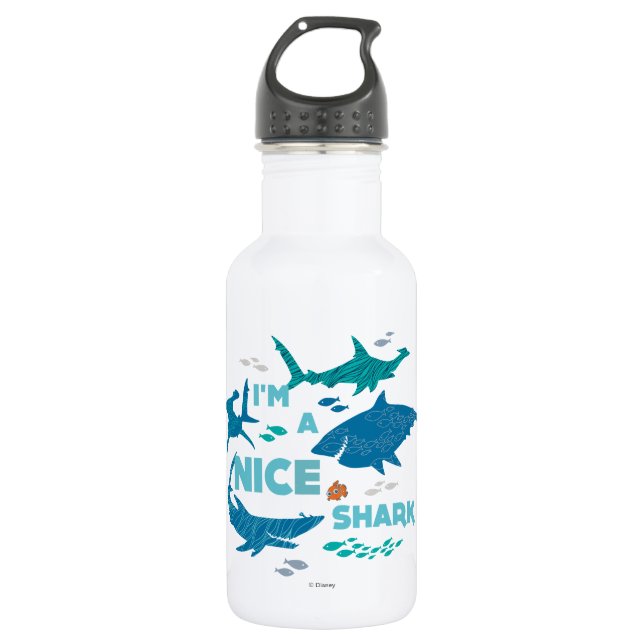 Nemo and Sharks - I'm A Nice Shark 532 Ml Water Bottle (Front)
