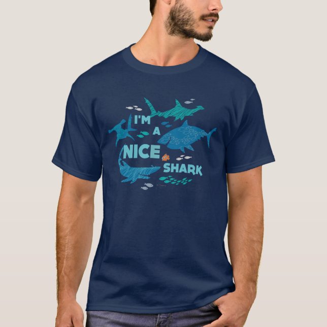 Nemo and Sharks - I'm A Nice Shark T-Shirt (Front)