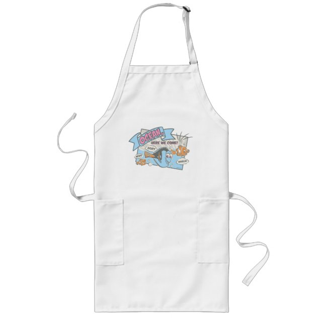 Nemo, Dory & Marlin | Ocean Here we Come Long Apron (Front)