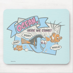 Nemo, Dory & Marlin   Ocean Here we Come Mouse Pad