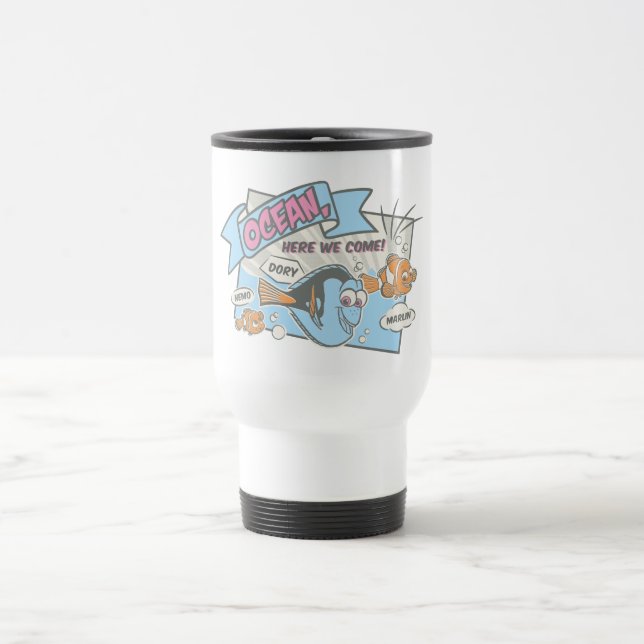Nemo, Dory & Marlin | Ocean Here we Come Travel Mug (Center)