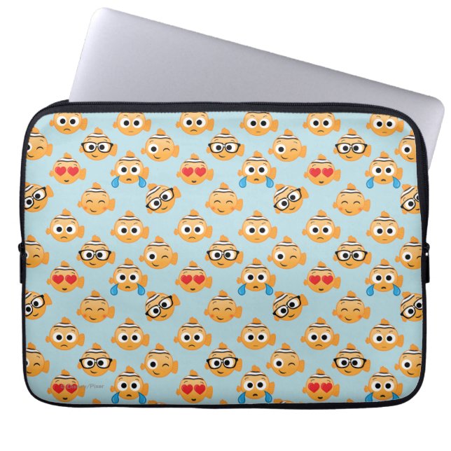 Nemo Emoji Pattern Laptop Sleeve (Front)