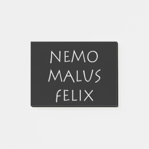 Nemo malus felix post-it notes