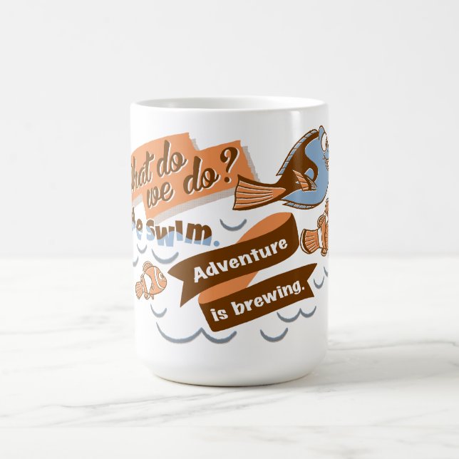 Nemo, Marlin & Dory | Adventure is Brewing Coffee Mug (Center)