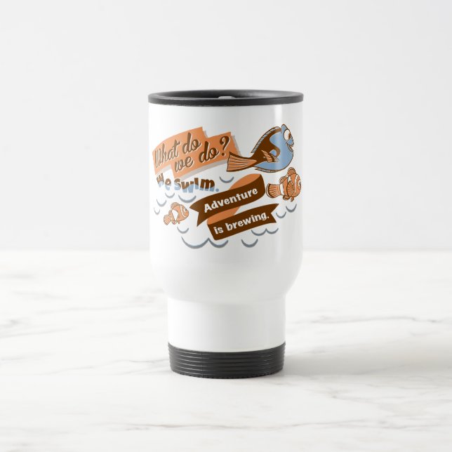 Nemo, Marlin & Dory | Adventure is Brewing Travel Mug (Center)
