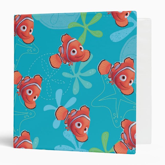 Nemo Teal Pattern Binder (Front/Inside)