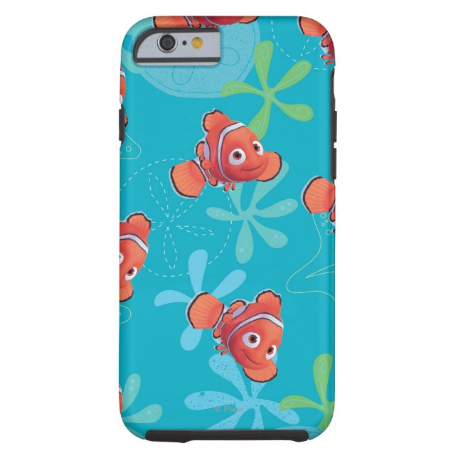 Nemo Teal Pattern Case-Mate iPhone Case (Back)