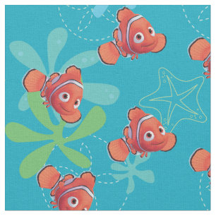 Nemo Teal Pattern Fabric