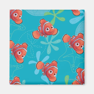 Nemo Teal Pattern Magnet